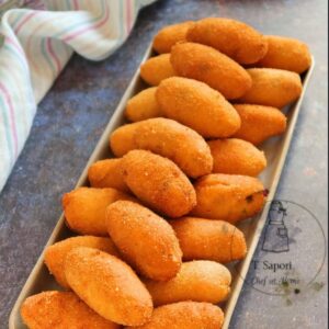 Cassava croquette stuffed with meat
